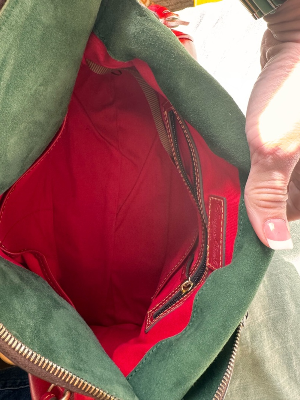 Dooney & Bourke Bright Red Florentine Satchel Large - Picture 9 of 9